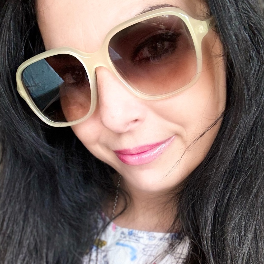 Authentic CELINE 57 2 dots Aviator Acetate gradient Sunglasses - Picture 2 of 14